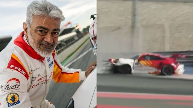Ajith Kumar survives horrifying car crash
