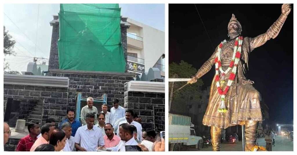 Belgaum Angol Dharmaveer Sambhaji Maharaj Idol Dedication Ceremony