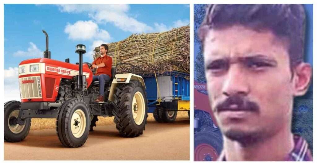 Tractor Driver Dies Scarf Sankeshwar Hukkeri Belgaum