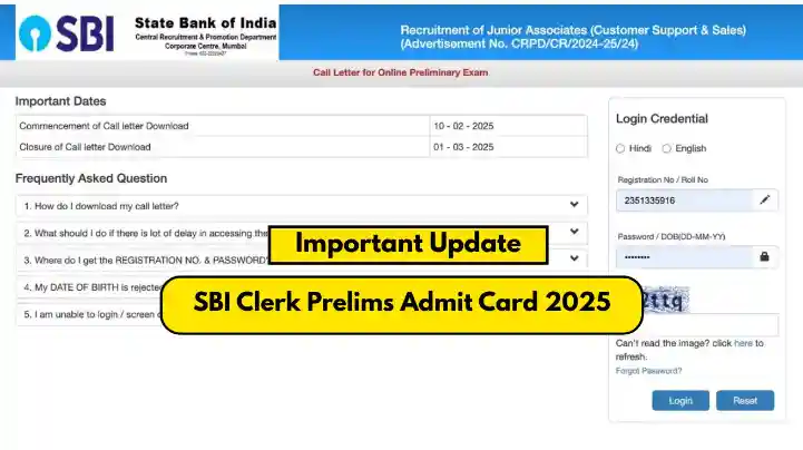 SBI Clerk Prelims